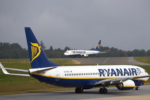 Maschinen der Fluggesellschaft Ryanair auf dem Flughafen Hahn.  Archivfoto: dpa