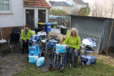 Der Awo-Ortsverein um Ursula Orth (rechts) sammelt Sachspenden für Alten- und Pflegeheime in Litauen. Awo Hamm