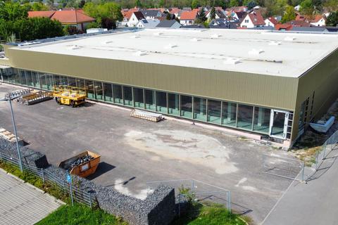 Die Baustelle der Rheinhessenhalle in Monsheim. Archivfoto: pakalski-press/Boris Korpak