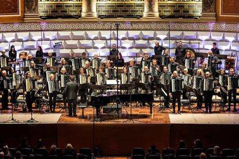 Die Pfingstkonzerte des hessischen Landesorchesters haben Tradition. Das Foto entstand im Kurhaus in Wiesbaden.