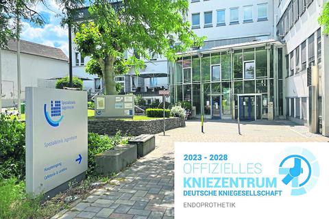 Das Orthocentrum in Jugenheim trägt für die nächsten fünf Jahre den Titel „Offizielles Kniezentrum der Deutschen Kniegesellschaft“. Kreiskliniken Darmstadt-Dieburg/Deutsche Kniegesellschaft