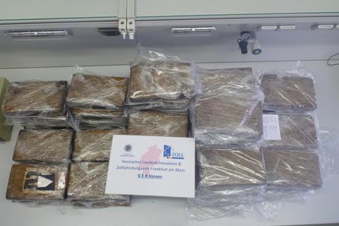 Das sichergestellte Kokain.  Foto: Hessisches Landeskriminalamt