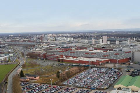 Das Opel-Werksgelände in Rüsselsheim. Foto: Simon Rauh/Perlita Braquet