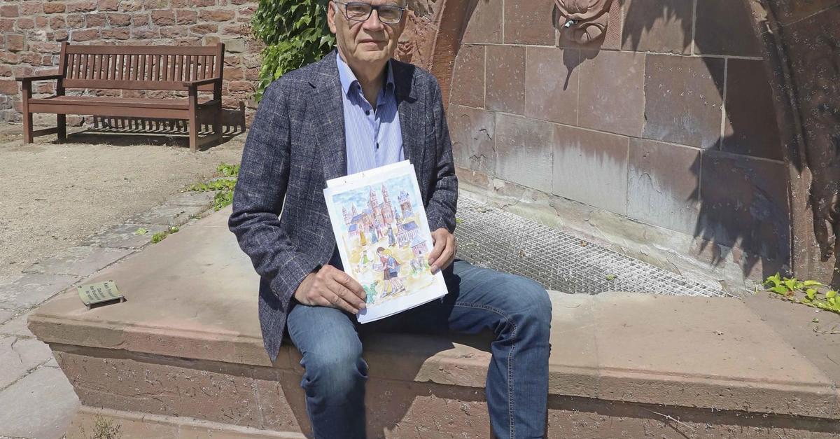Künstler Richard Stumm illustriert Kinderführer für Worms