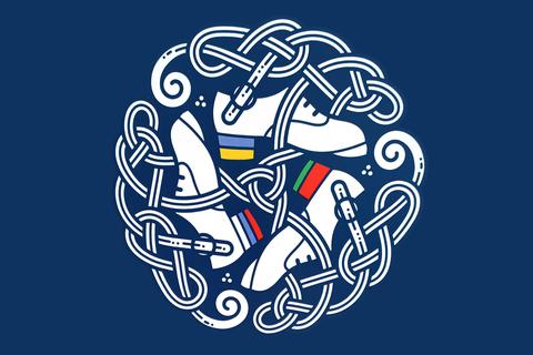 Russland, Belarus und die Ukraine richten unter dem gemeinsamen Logo seit Jahren im Wechsel Meisterschaften aus.  Foto: mhd; Gestaltung: WIDA