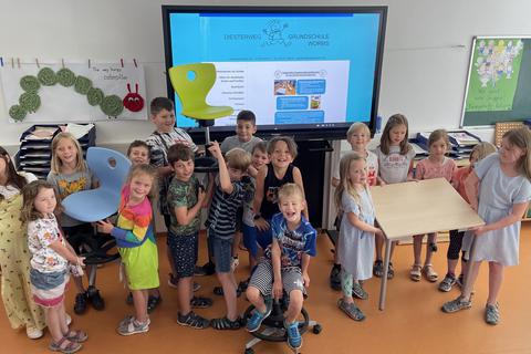Bereits acht Klassenräume der Diesterweg-Gundschule wurden zur Freude der Schüler neu ausgestattet. Foto: Uli Bottelberger/Diesterweg-Grundschule