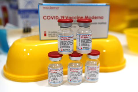 Der COVID-19-Impfstoff von Moderna. Symbolfoto: dpa