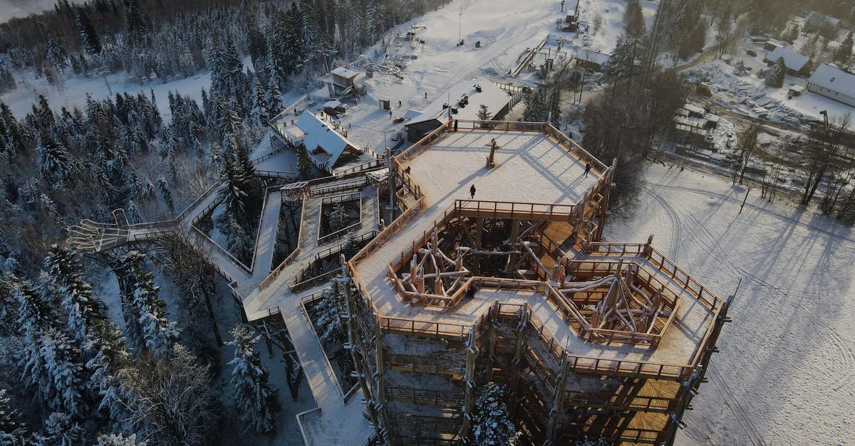 Neuer-Baumwipfelpfad-mit-Aussicht-in-Polen