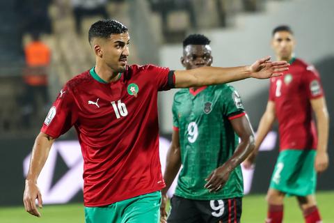 Aymen Barkok ist derzeit beim Afrika-Cup für Marokko am Ball.  Foto: Imago