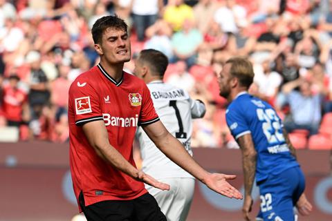 Es läuft noch nicht rund – weder bei Bayer Leverkusen noch bei Stürmer Patrik Schick. In der Vorsaison war der Tscheche mit 24 Treffern Toptorjäger der Rheinländer. Foto: dpa