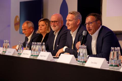 Das alte und auch das neue Präsidium (von links): Wolfgang Arnold, Anne Baumann, Volker Harr, Markus Pfitzner und Rüdiger Fritsch. 