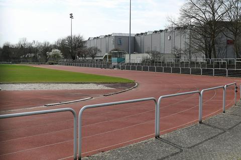 Sportanlage im Wartestand: Noch kehrt im BIZ-Stadion nicht wieder Leben ein. Archivfoto: BilderKartell/Christine Dirigo