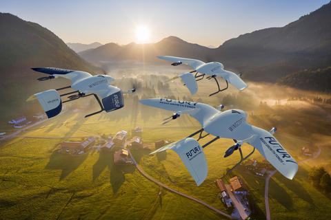 Drohnen von Wingcopter aus Weiterstadt sind weltweit im Einsatz. Bald könnten sie auch über Michelstadt fliegen. Foto: Wingcopter